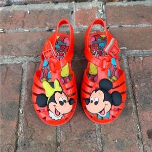 Mini Melissa Mickey Minnie Mouse Disney Jelly sandals size 9c kids girls